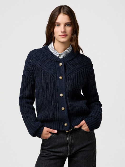 Wrangler Cardigan Negru Regular Femei [2]