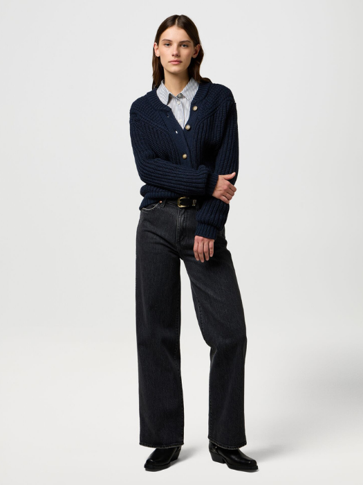 Wrangler Cardigan Negru Regular Femei [1]