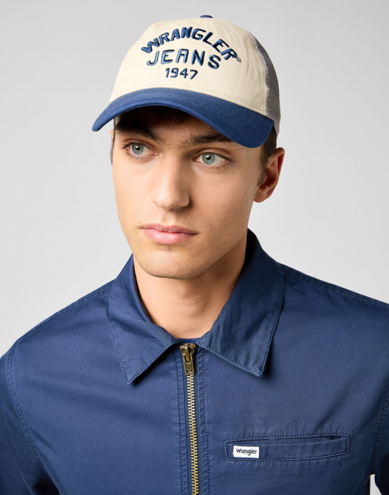 Wrangler Мужская Кепка Белая/Синяя  [2]