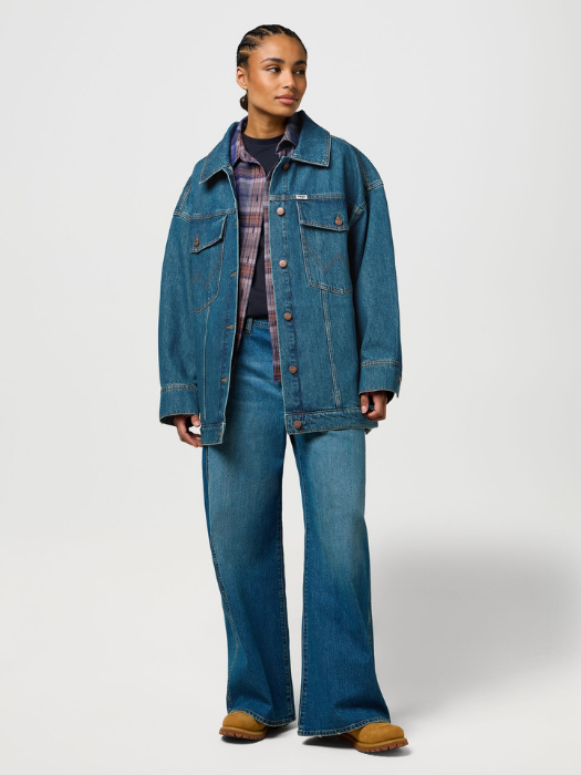 Wrangler Sacou Navy Oversized Femei [1]