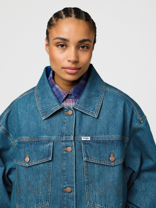 Wrangler Sacou Navy Oversized Femei [4]