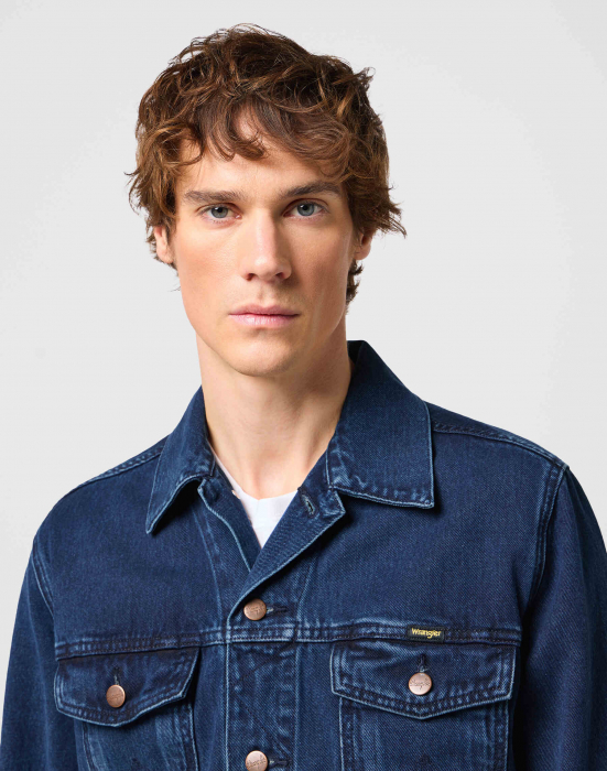 Wrangler Мужская Куртка Coalblue Stone Regular [4]