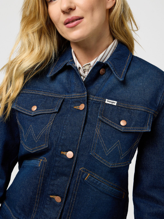 Wrangler Женская Куртка Темно-Синяя Regular [2]