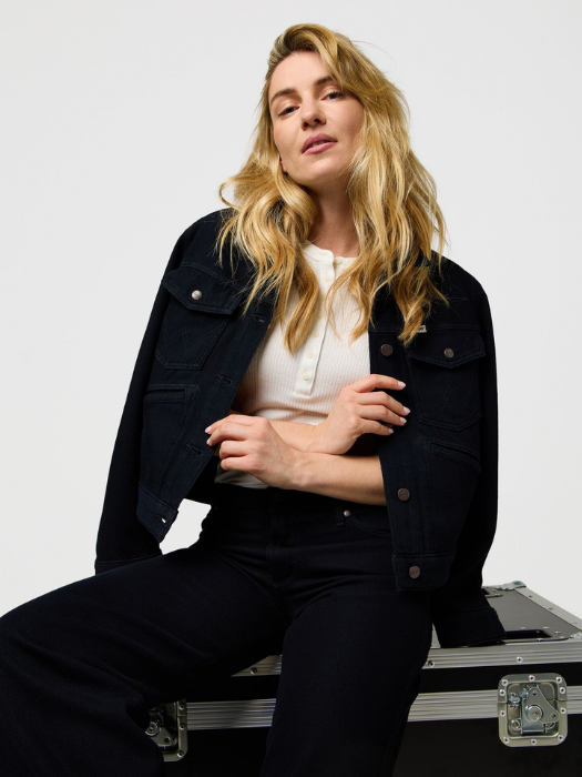 Wrangler Geaca Neagra Regular Femei [5]