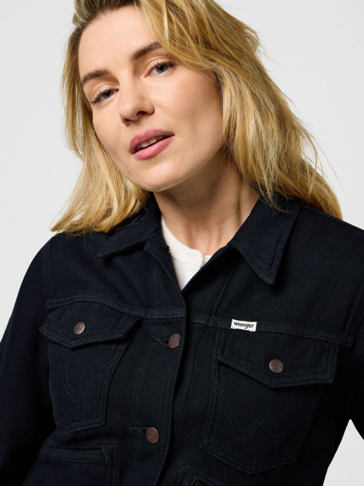 Wrangler Geaca Neagra Regular Femei [2]