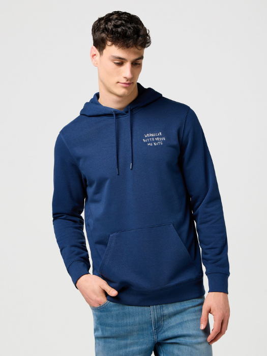 Wrangler Hanorac Navy Relaxed Barbati [2]