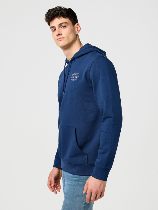 Wrangler Hanorac Navy Relaxed Barbati [3]