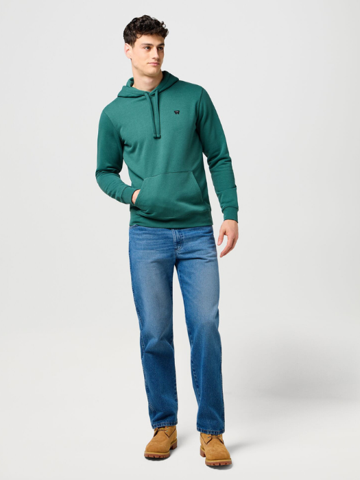 Wrangler Мужская Толстовка Зелёная Regular [1]