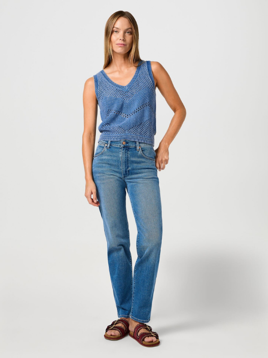 Wrangler Maiou Albastru Regular Femei [5]