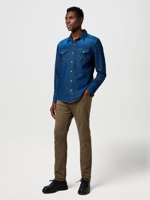 Wrangler Мужские Брюки Бежевые Slim Tapered [3]