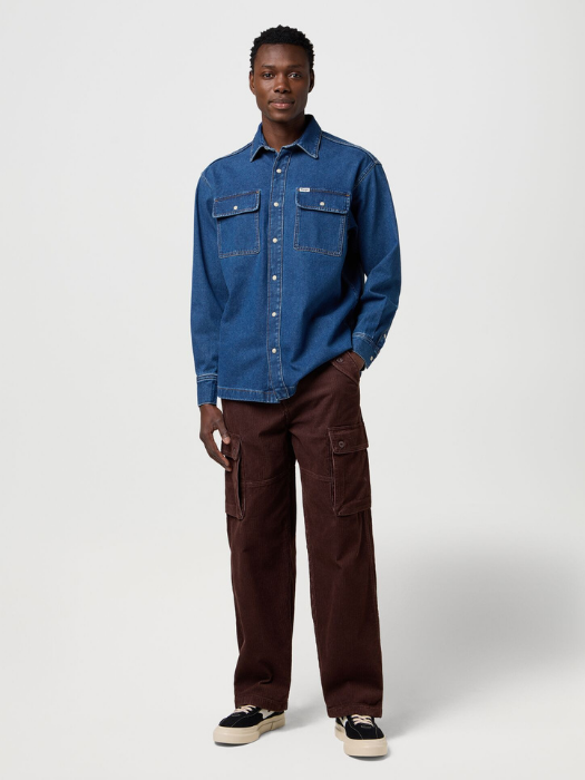 Wrangler Мужские Брюки Коричневые Oversized [1]
