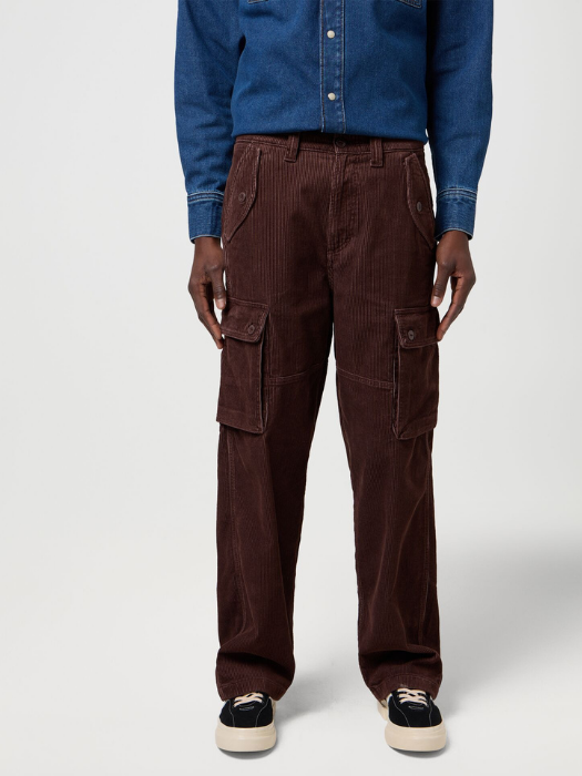 Wrangler Мужские Брюки Коричневые Oversized [2]