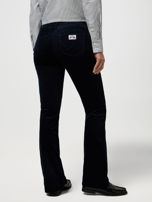 Wrangler Pantaloni Navy Flare Femei [3]