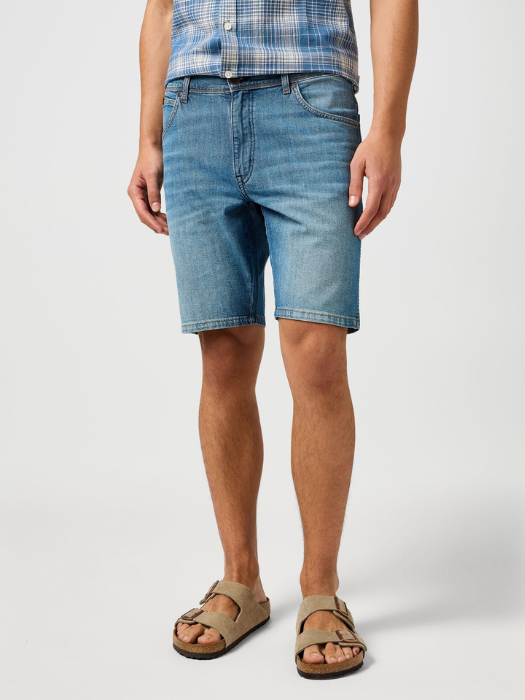 Wrangler Pantaloni Scurti Albastri Regular Barbati [1]