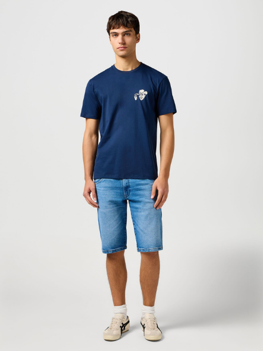 Wrangler Pantaloni Scurti Albastri Regular Barbati [5]