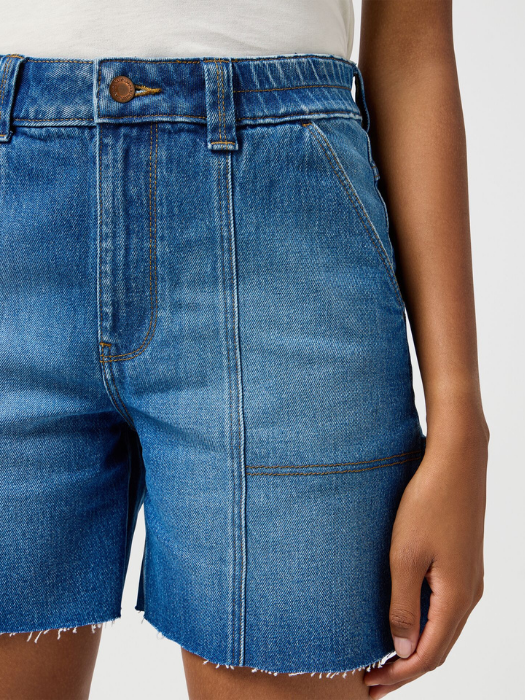 Wrangler Pantaloni Scurti Albastri Relaxed Femei [3]