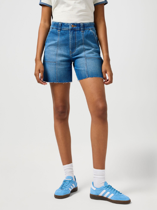 Wrangler Pantaloni Scurti Albastri Relaxed Femei [1]