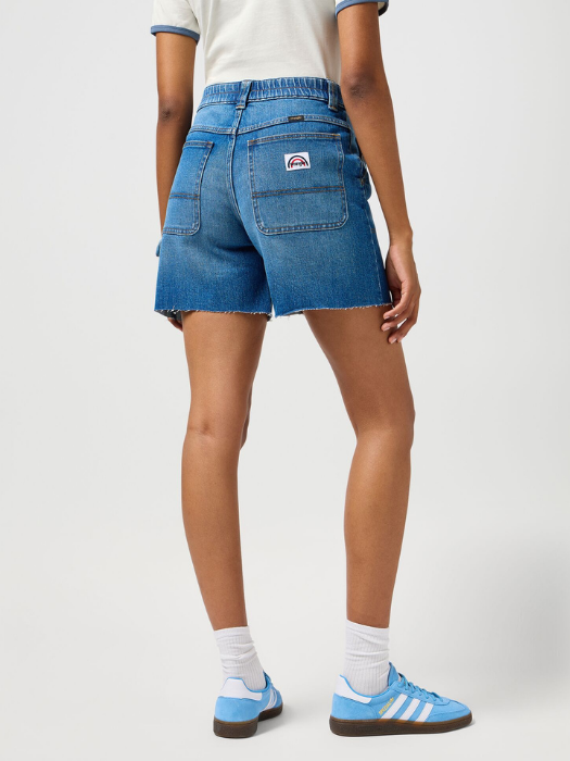 Wrangler Pantaloni Scurti Albastri Relaxed Femei [2]