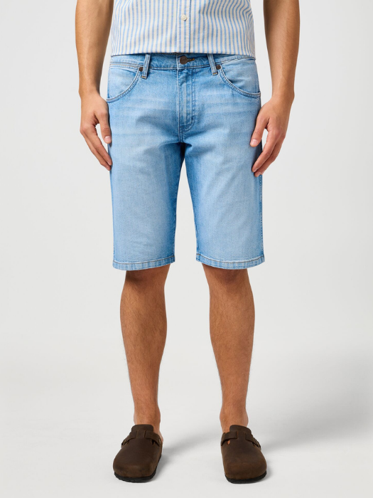 Wrangler Pantaloni Scurti Albastri Deschisi Regular Barbati [1]