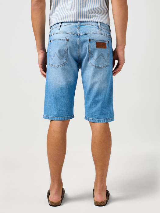 Wrangler Pantaloni Scurti Albastri Deschisi Regular Barbati [2]