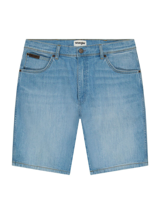Wrangler Pantaloni Scurti Albastri Deschisi Regular Barbati [6]