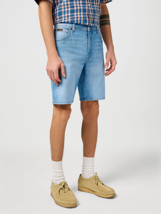 Wrangler Pantaloni Scurti Albastri Deschisi Regular Barbati [1]