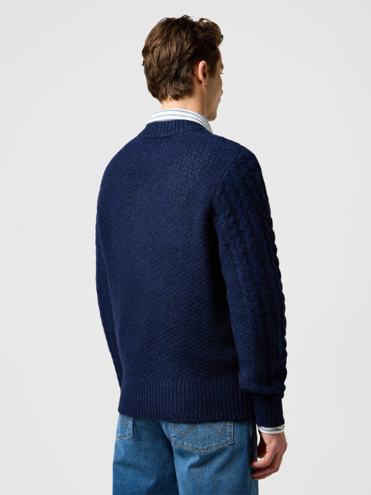 Wrangler Pulover Navy Regular Barbati [4]