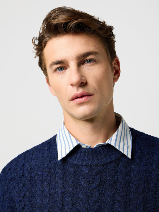Wrangler Pulover Navy Regular Barbati [3]