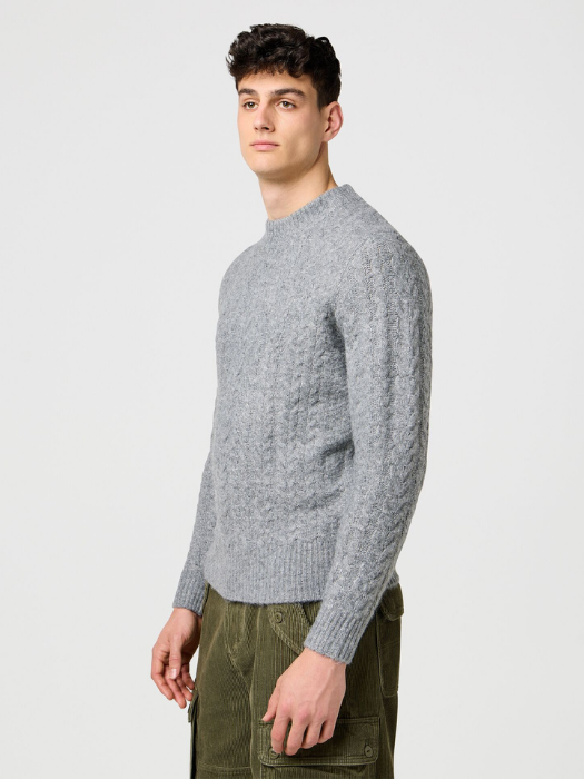 Wrangler Мужской Свитер Серый Regular [3]