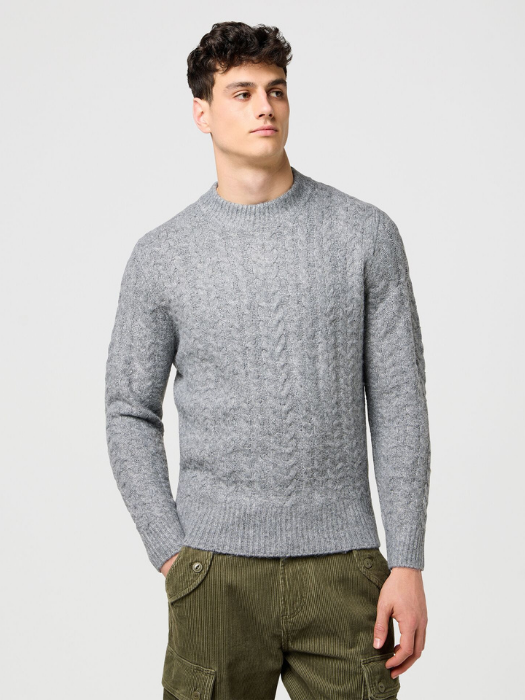 Wrangler Мужской Свитер Серый Regular [2]