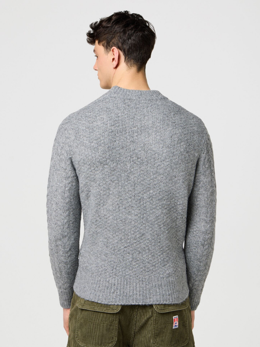 Wrangler Мужской Свитер Серый Regular [5]