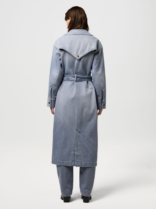 Wrangler Trench Gri Relaxed Femei [6]