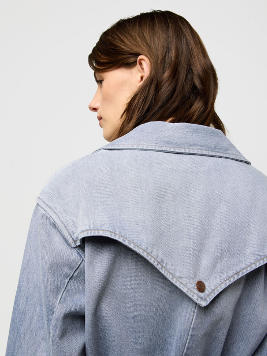 Wrangler Trench Gri Relaxed Femei [5]
