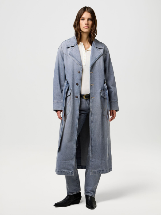 Wrangler Trench Gri Relaxed Femei [2]