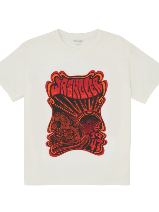 Wrangler Tricou Alb Loose Femei [6]