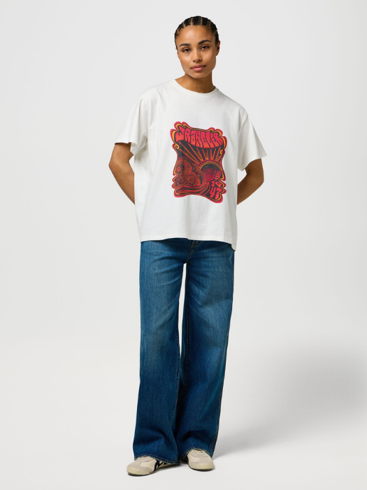 Wrangler Tricou Alb Loose Femei [1]