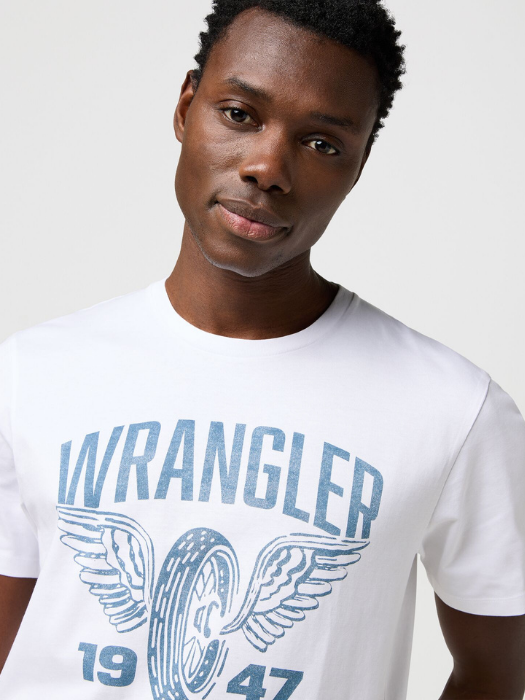 Wrangler Футболка Alb Regular [5]