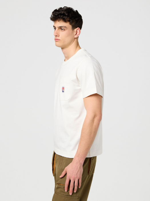 Wrangler Tricou Alb Relaxed Barbati [4]