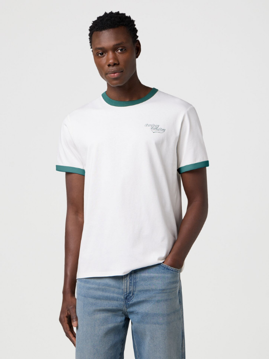 Wrangler Tricou Alb Relaxed Barbati [2]