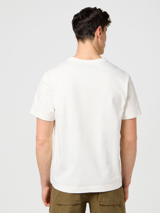 Wrangler Tricou Alb Relaxed Barbati [5]
