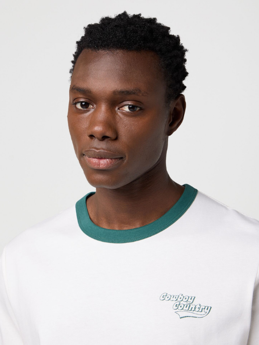 Wrangler Tricou Alb Relaxed Barbati [3]