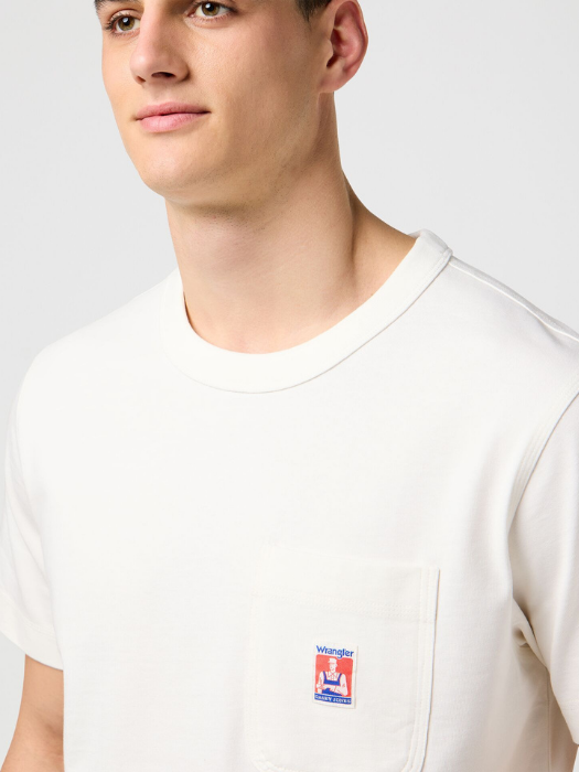Wrangler Tricou Alb Relaxed Barbati [3]