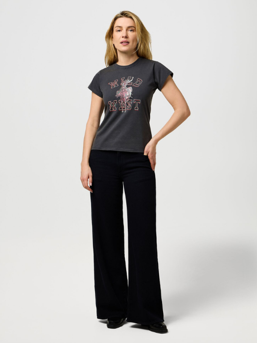 Wrangler Женская Футболка Антрацитовая Slim [1]