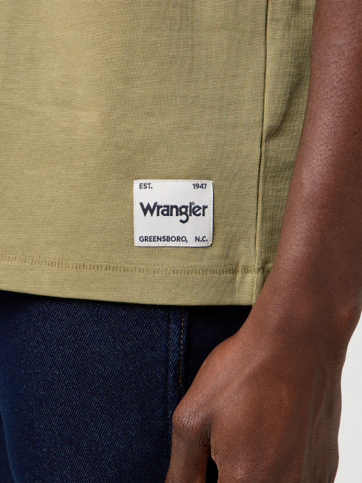 Wrangler Мужская Футболка Беживая Relaxed [5]