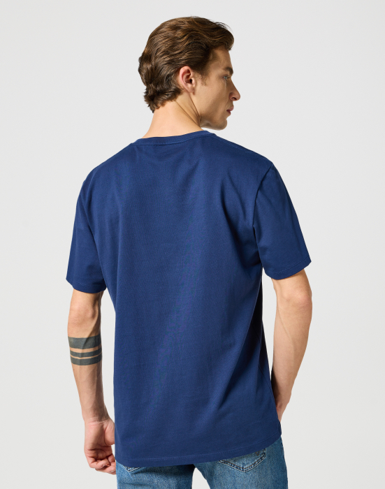 Wrangler Мужская Футболка Синяя Regular [3]