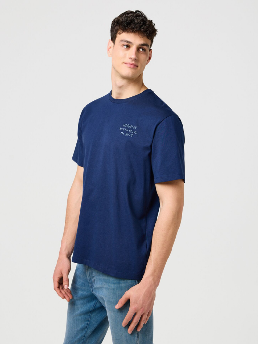 Wrangler Мужская Футболка Синяя Relaxed [6]