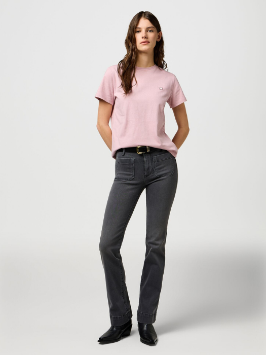 Wrangler Tricou Roz Deschis Slim Femei [1]