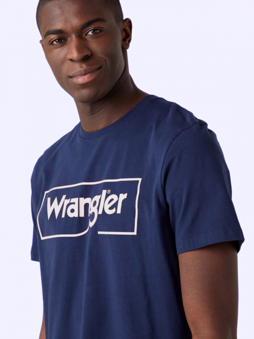 Wrangler Tricou Navy Regular Barbati [2]