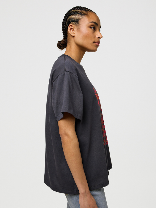 Wrangler Tricou Gri Inchis Loose Femei [3]