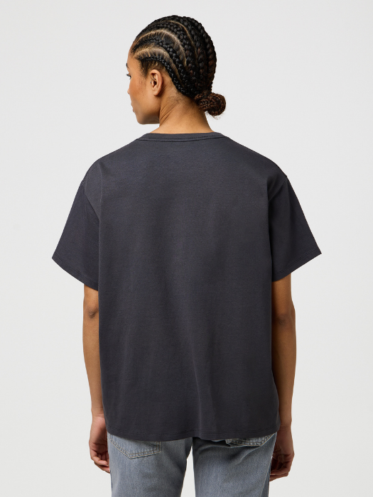 Wrangler Tricou Gri Inchis Loose Femei [2]
